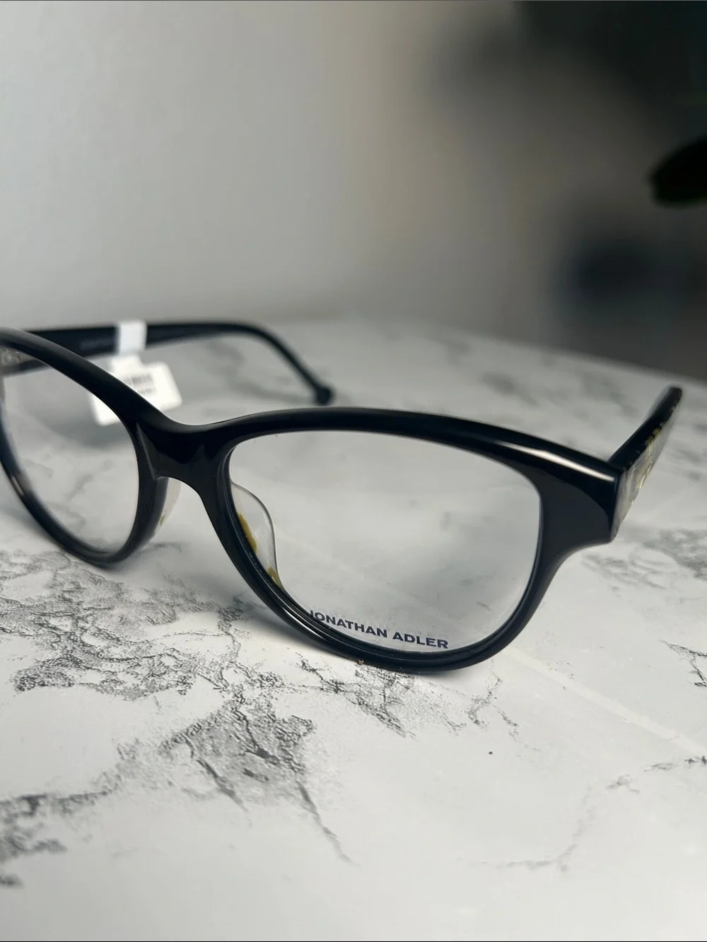 Jonathan Adler Black Cat-Eye Eyeglass Frames NWT